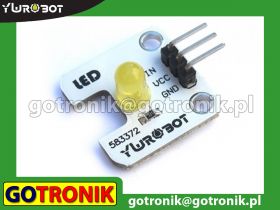 Moduł z diodą LED żółtą (dioda pionowo)