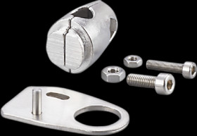 Mounting kit, round profile, Ø 10 mm for optoelectronic sensors, E21298