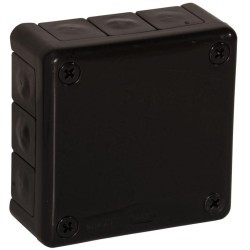 Puszka natynkowa pusta 12 wlotów VIPLAST VP-41 CZARNA IP55 98x98x42mm 041-05