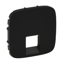 VALENA ALLURE Plakietka gniazda RJ11 lub RJ45 czarny 755418