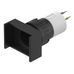 Element wykonawczy przycisku, Siłownik, do uzytku z: Urządzenia przełączające, Czarny, Utrzymane