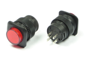 PRZEŁĄCZNIK BISTABILNY CZERWONY 13mm 3A 250V PODŚW.230V MKX