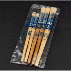 Major Brushes Short Handle Stencil Brush - Set of 5
