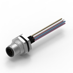 Złącze wielostykowe przemysłowe 8-pinowe M12, panelowe Wtyczka Wurth Elektronik