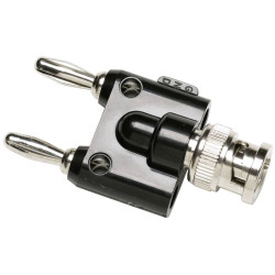 Fluke 2151015 test lead adapter BNC plug 4 mm jack nestable black robust design