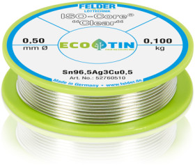 Solder, lead-free, SAC (Sn96.5Ag3.0Cu0.5), Ø 0.5 mm, 100 g, 52760510