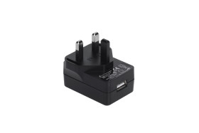 Adapter AC/DC Uwy 5V dc Iwy 2.1A Złącze 2,5 x 5,5 mm, biegun dodatni w środku 10.5W, typ wtyczki: UK