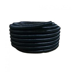 Rura elastyczna spiralna GUS (RSF) 20 czarna odporna na UV krążek 30mb karbowana