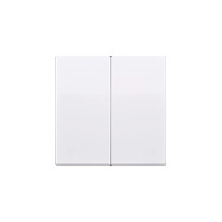 Simon 10 Klawisze do łączników świecznikowych / przycisku podwójnego biały CKW5/11