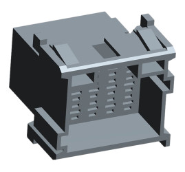 Złącze samochodowe 15-pinowe TE Connectivity 3-rzędowe Męski Timer Wciskane Obudowa złącza samochodowego