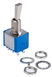 Przełącznik Wł.-(wł.) DPDT APEM Montaż panelowy długość przełącznika 11.4mm