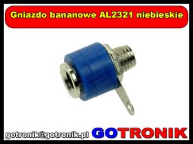 Gniazdo bananowe AL2321 niebieskie
