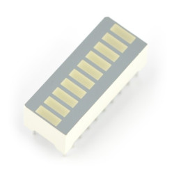 Wyświetlacz LED linijka DC-10EGWA - 10-segmentowy - czerwony / zielony