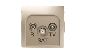 Simon Basic Gniazdo antenowe RD/TV/SAT końcowe satynowe BMZAR-SAT1.3/1.01/29