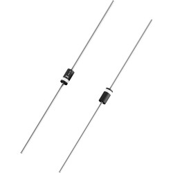 Rectifier diode, 600 V, 1 A, DO-204AC, DO-41, with standard locking delay, 1N4005