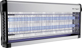 V-TAC VT-3240 11182 Lampa na owady światło UV 40 W (Ø x W) 655 mm x 93.5 mm aluminiowy, czarny 1 szt.