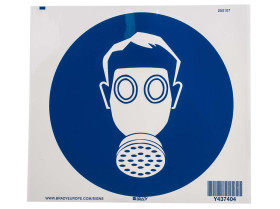 Znak nakazu, PET, Niebieski/biały, Brak, szt. 1, 200mm, Tak Etykieta