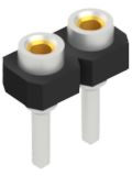 Socket header, 2 pole, pitch 2.54 mm, straight, 10043127
