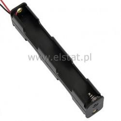 Koszyk na baterie 4xR6 (- - / - -) 2 strony + kab