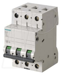 5SL6325-7 Circuit breaker, C 25 A, 3-pole
