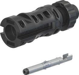 Złącze solarne Męski 32A 1,5 kV, Montaż na panelu 2.5mm²