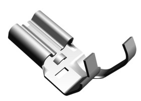 Konektor płaski Żeński 6.35 x 0.81mm długość 17.02mm Izolacja: Nieizolowane Nikiel