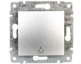 VENA Przycisk /światło/ aluminium 514013