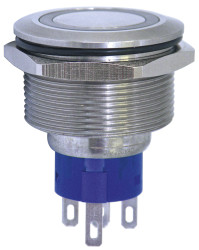 Nasadka przełącznika Chwilowy SPDT średnica wycięcia 25mm, montaż panelowy KNITTER-SWITCH