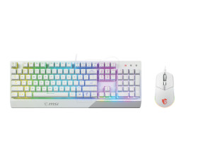 S11-04DE305-CLA Keyboard/mouse combination, USB, RGB, white