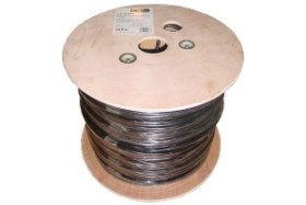Kabel F/UTP kat. 5e 305m (karton) PE drut czarny zewnętrzny żelowany DK-TP522