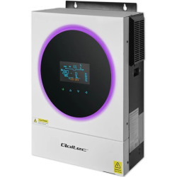 Qoltec Hybrydowy inwerter solarny Off-Grid 4kVA 4kW 120A MPPT LCD Wi-Fi BMS Sinus