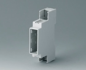 PC DIN rail enclosure, (L x W x H) 58 x 17.5 x 90 mm, light gray, B6700102