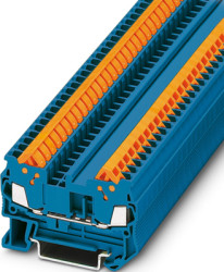 Through terminal block, quick connection, 0.25-1.5 mm², 17.5 A, 8 kV, blue, 3205022