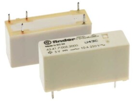 Przekaźnik 5VDC 10A FINDER typ 43.41 odp. HF68F, RM96p