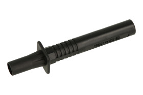Końcówka pomiarowa; 20.211.2; czarny; 4mm; wtykany (podwójne gniazdo bananowe 4mm); 20A; 1000V; 106mm; z bezpiecznikiem; bezpiec