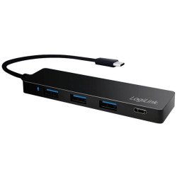 LogiLink UA0311 USB-C 3.2 Gen 2 multiport hub 4 ports black