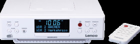 KCR-190WH Kitchen radio, DAB+/FM, Bluetooth, can be installed under cabine