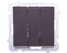 SONATA Łącznik potrójny czekoladowy metalik ŁP-13R/m/40