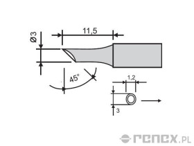 Grot do stacji GOOT RX-802AS i RX-852AS - 3CD