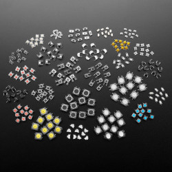 Tactile Switch Assortment - 25 Different Buttons with 10 Pieces of Each