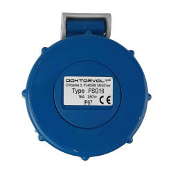 Gniazdo przenośne 230V 16A IP67 system francuski Doktorvolt PSG 16 DV