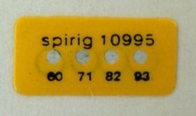 MICRO-Celsistrip-znacznik temperatury, samoprzylepna etykieta termoczułaMC-060/093, 60°C - 93°C, 4 temperatury, opakowanie 10 et