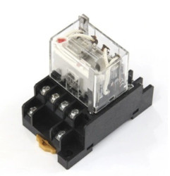 Przekaźnik LY4N 4P 230V AC/10A+Podst Cewka 24V DC
