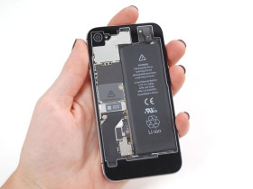 Adafruit Clear No-Logo iPhone Replacement Back - iPhone 4S