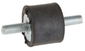 Podstawka antywibracyjna M8 średnica 32mm wysokość całkowita 25mm Cylinder męski-męski