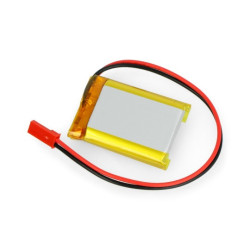 Akumulator Li-Pol Akyga 1000mAh 1S 3,7V - złącze JST-BEC + gniazdo - 40x30x8mm