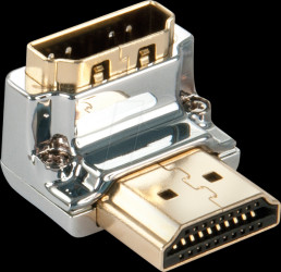 41505 Cromo Line HDMI adapter, 90° downwards
