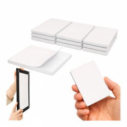 10x Mikroguma Dwustronna 2mm 55x45mm Biała Podkładka Piankowa z Klejem