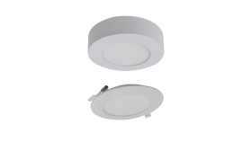 Oprawa Downlight Cct 2W1 Z Ramka 6W 540Lm Ip20 Okrągły Biały Ec61079
