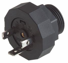 GSP213 wtyk okrągły 2+PE, gwintowany, PG13,5, Hirschmann, GSP 213, 931 298-003, 931298003